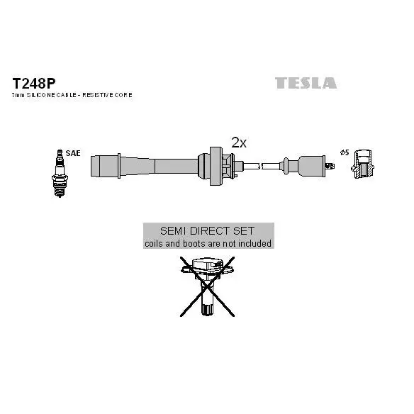 Комплект проводов Mazda 323 F VI/MPV II/Premacy 1.8-2.0 99 TESLA