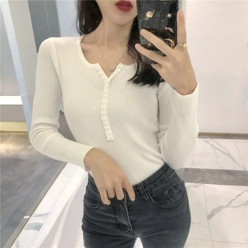BOBOKATEER Knitted Sweater Women Tops White Pullover Black Winter Clothes Thin Sweaters Jumper Pull Femme Fashion Autumn 2019