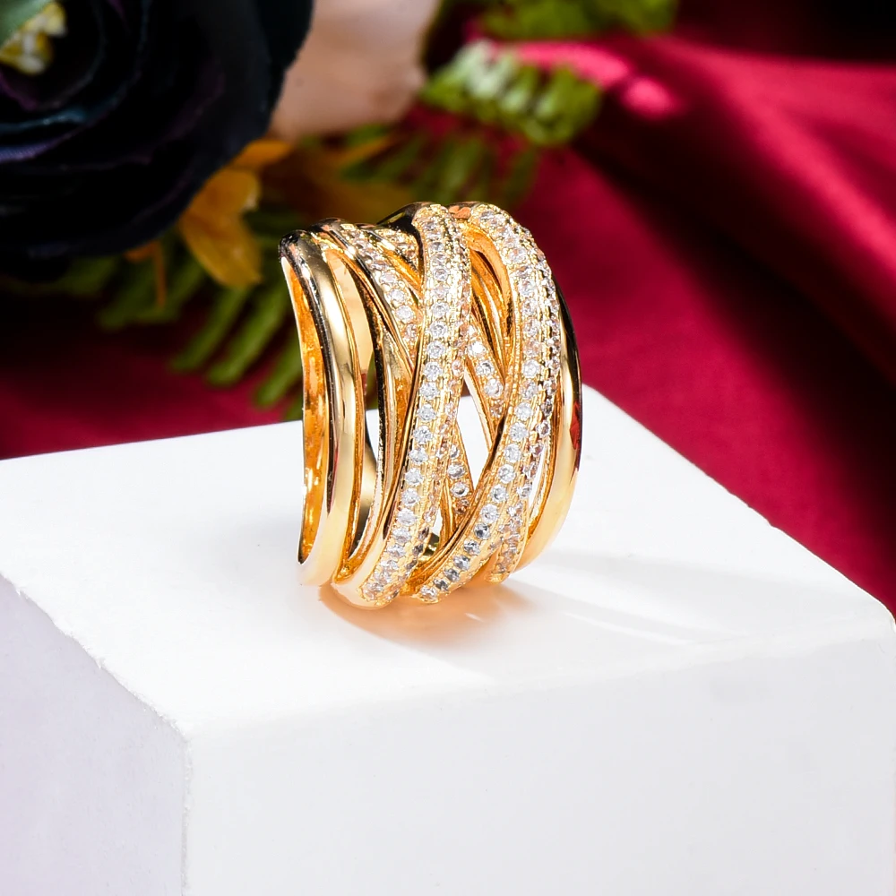 Trendy Curve Type 2 Gram Gold Finger Ring Collections FR1353