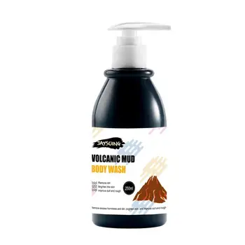 

250ML Volcanic Mud Body Wash Whitening Deep Cleaning Multifucntion Skin Exfoliation Moist Skin Shower Gel Keep I5E4