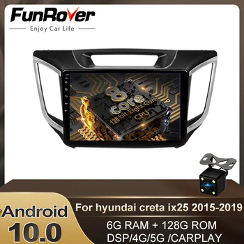 

Funrover Android 10.0 128GB DSP Car Dvd Gps Multimedia Player For Hyundai creta ix25 Car Dvd Navigation Radio Video Audio Play