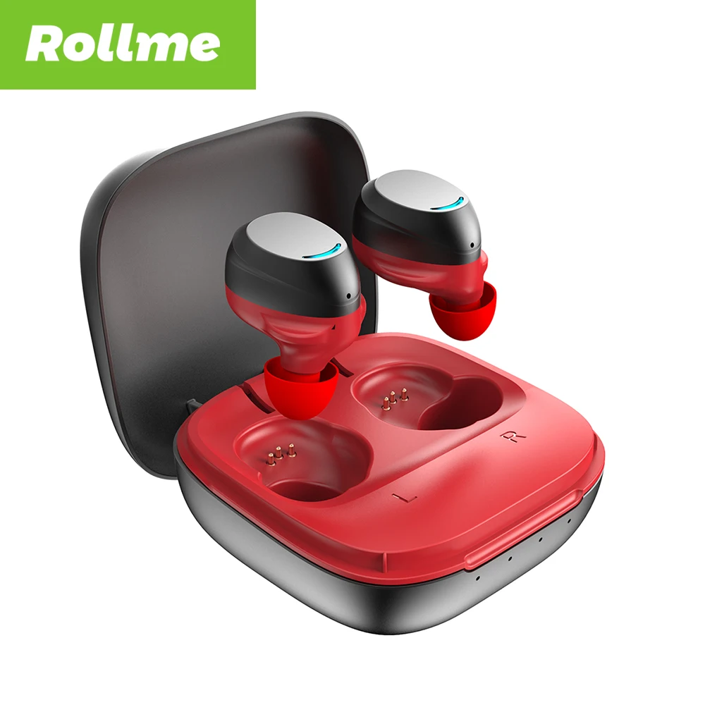 

Rollme T08 TWS Wireless Earbuds Bluetooth 5.0 HiFi Tone Wireless Earphones Noise Cancelling Gaming Metal Headset IPX6 Waterproof