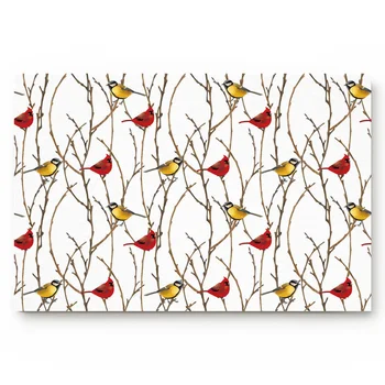 

Kitchen Mat Christmas Tree Branch Animal Bird Doormat Home Decoration Anti-Slip Door Mats Christmas Decorations for Home