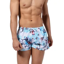 Купальник для мужчин модные мужские дышащие трусы брюки для пляжа с принтом для бега купальное белье купальник сексуальные плавки#10