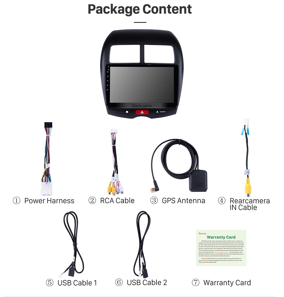 Best Seicane Android 8.1 HD 10.1" Car GPS Stereo Autoradio For Mitsubishi ASX Peugeot 4008 2010 2011 2012 2013 2014 2015 Head Unit 19