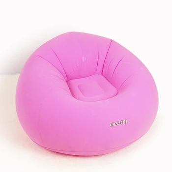 

Comfortable home sofa high quality single sofa chair comfortable flocking surface PVC inflatable sofa beautiful sofa