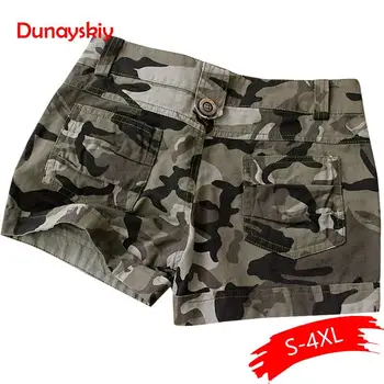 

Camouflage Shorts 2020 Women Slim Fit Military Ladies Girls Zipper Pocket Mini Shorts Overalls Jeans Combat Cargo Shorts