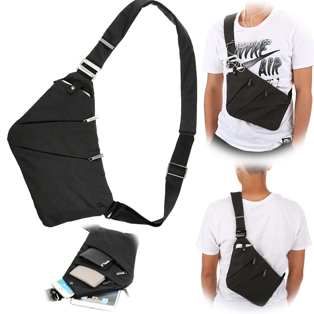 Слинг-рюкзак, нагрудная сумка, легкая, для спорта на открытом воздухе, для путешествий, пеших прогулок, защита от кражи, через плечо, сумка для мужчин и женщин