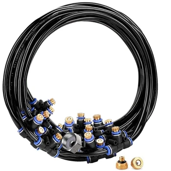 

Irrigation System, Misting Cooling System Kit Outdoor Patio Garden Watering Reptile Mosquito Prevent