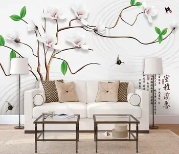 

[Self-Adhesive] 3D Magnolia WG620 Wall Paper mural Wall Print Decal Wall Murals Belly