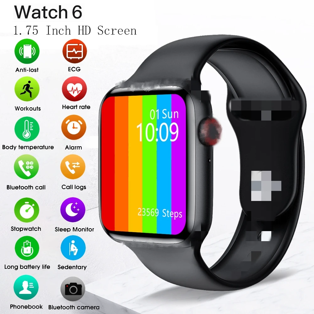2021 Smart Watch Men Women Iwo 12 W26 
