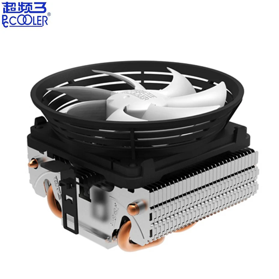 

Pccooler V4 2 Heat pipe CPU Cooler Radiator 10cm quiet fan For AMD AM3 AM2 Intel LGA 775 1151 1150 1155 1156 CPU Cooling fan