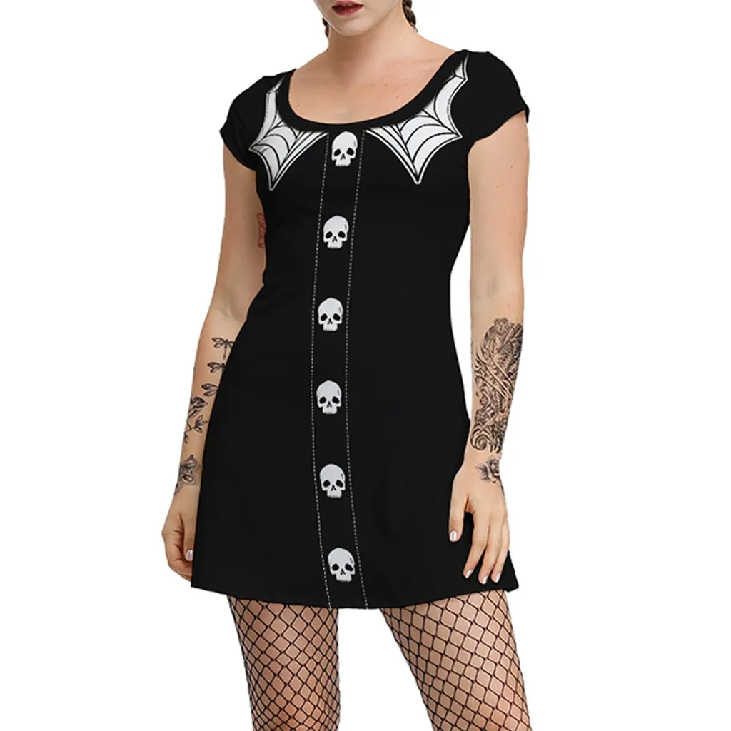 

Scary Costumes Women For Vampire Halloween Clothes Saints' Day Fantasia Dress Witch Costume Festival Dia De Los Muertos Saia