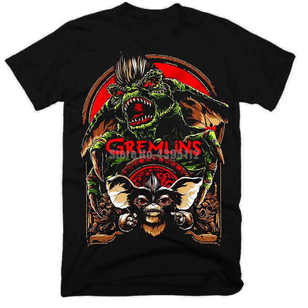 Мужская забавная футболка Gremlins в стиле хип-хоп Harajuku дизайнерские футболки с