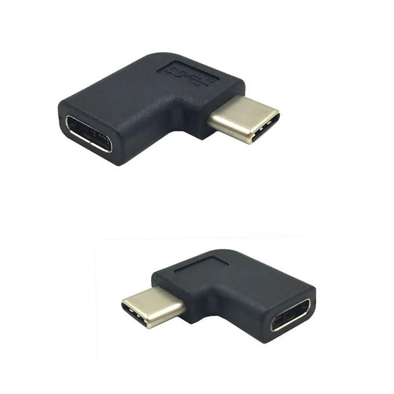 USB 3.1 Type C Female to Male 90 Degree Angle Left right Adapter Converter Connector USB-C | Компьютеры и офис
