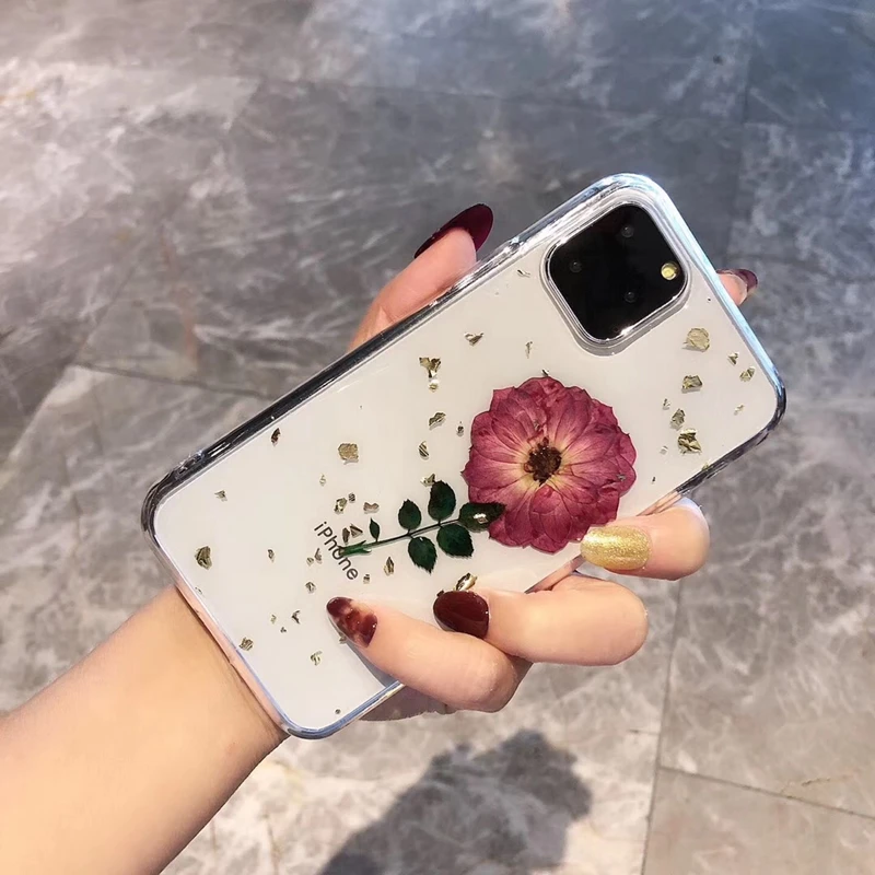 Tfshining настоящий высушенный прозрачный мягкий ТПУ чехол для телефона iPhone 11 X XR XS Max 6