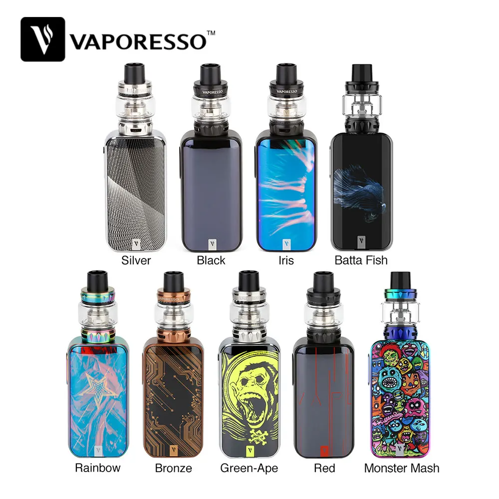 Billige Original 220W Vaporesso Luxe S TC Kit vs Vaporesso Luxe Box Mod   8ml SKRR S Tank Keine 18650 batterie vs Gen Swag 2 Rüstung Pro