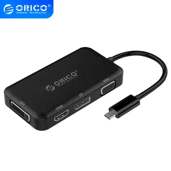 

ORICO USB HUB Type C To HDMI VGA DP DVI Adapter for MacBook Samsung Galaxy S9 Huawei Mate 20 P20 Pro USB 3.1 HUB