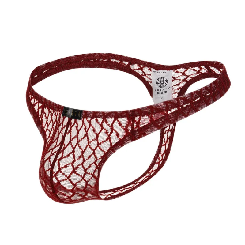 

Transparent Lace G String Thong See Through Jockstrap Men Gay Underwear Low Waist Jock Strap Lingerie Man String And Thongs