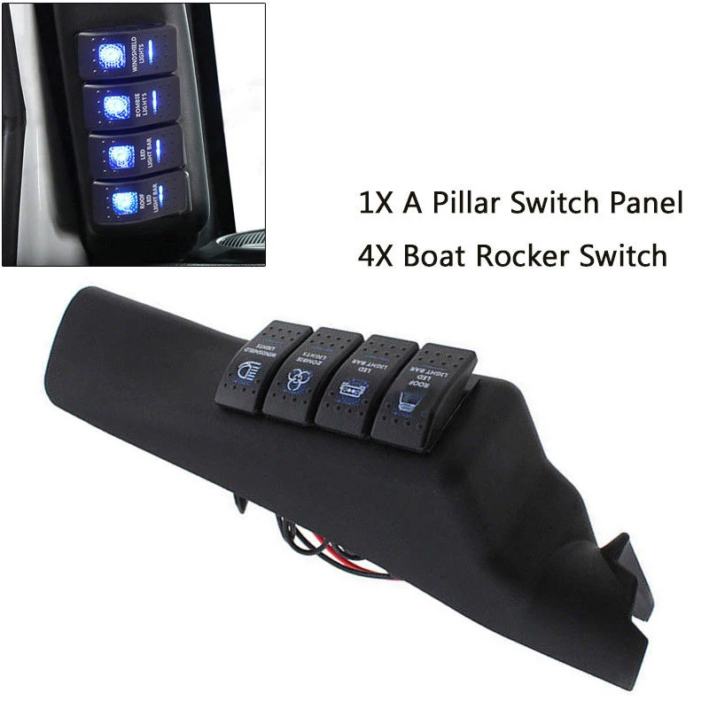 

Side Pillar Switch Panel Replace A-Pillar Model Interior Black Accessories Replacement Boat
