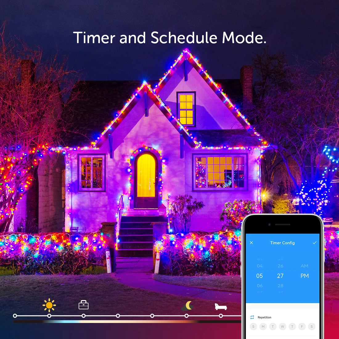 Łańcuch świątecznych lampek Dreamcolor BT muzyka WS2812B RGBIC oświetlenie adresowalne wesele girlanda dekoracyjna zewnętrzna USB DC5V 6 Łańcuch świątecznych lampek Dreamcolor BT muzyka WS2812B RGBIC oświetlenie adresowalne wesele girlanda dekoracyjna zewnętrzna USB DC5V 6