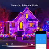 Łańcuch świątecznych lampek Dreamcolor BT muzyka WS2812B RGBIC oświetlenie adresowalne wesele girlanda dekoracyjna zewnętrzna USB DC5V 6