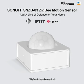 

SONOFF SNZB-03 - ZigBee Motion Sensor Handy Smart Device Detect Motion Trigger Alarm Work With ZigBee Bridge Via EWeLink APP