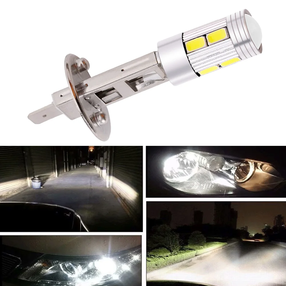 Автомобильные светодиодные парковочные фонари H1 H3 10SMD 5630 противотуманные