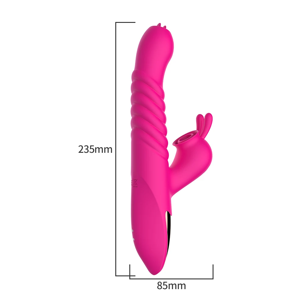 Double Tongue Rabbit Vibrator For Couples Sex Pleasure Toy_voghion.com