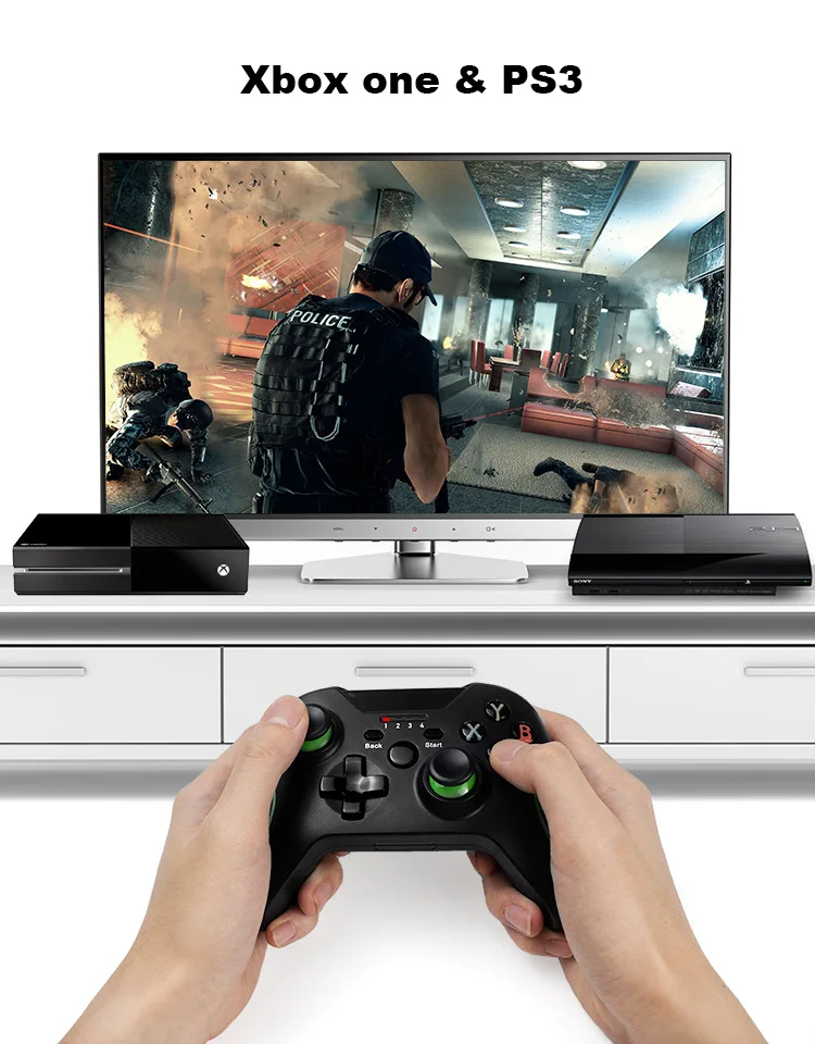 2,4G беспроводной контроллер для Xbox One консоль для ПК для PS3 Android геймпад для смартфона джойстик
