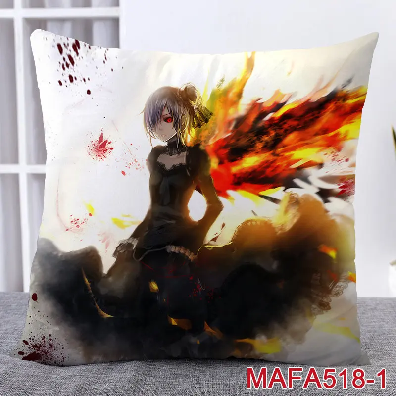45X45CM Аниме Tokyo Ghoul наволочки Touka Kirishima Обувь для косплея канеки кэна Dakimakura Чехол 3D