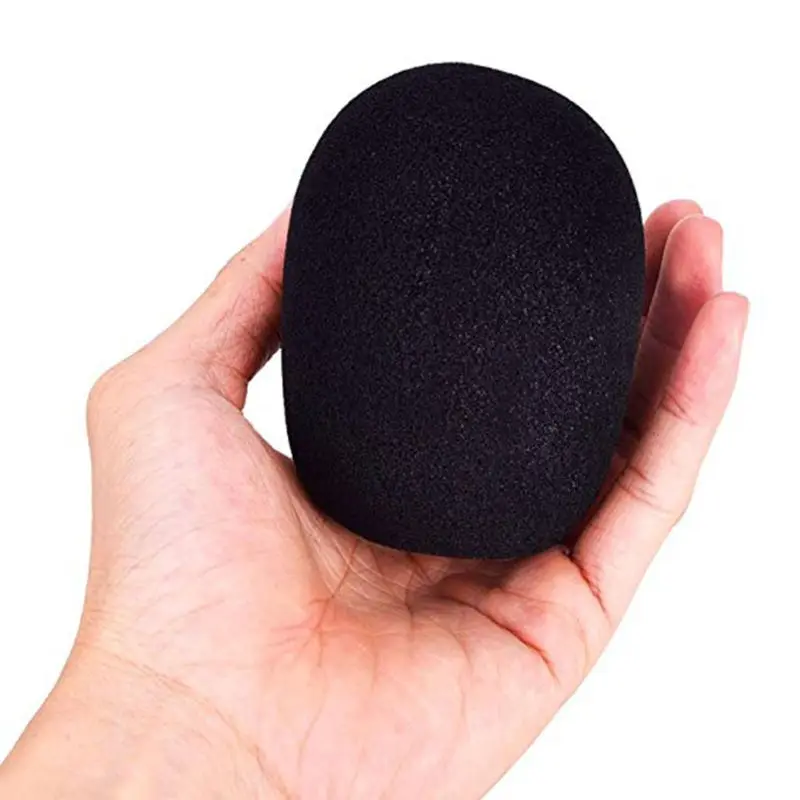 

Microphone Black Sponge Cover Breathable Noise Cancelling Windproof Professional Studio Mic Protective Windshield