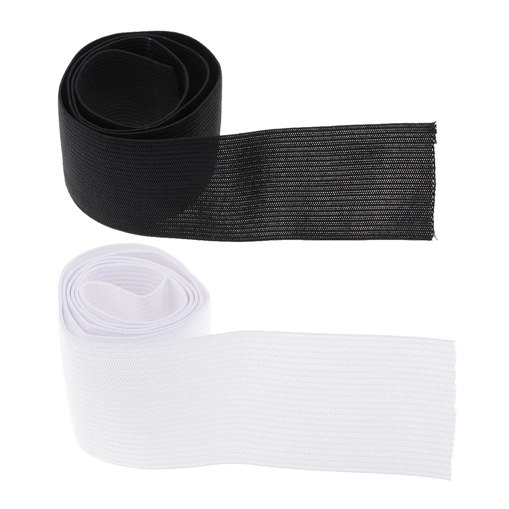 Balck and White Heavy Stretch Knit Elastic Spool for Headband Bra Dress Sewing Trim DIY Crafts
