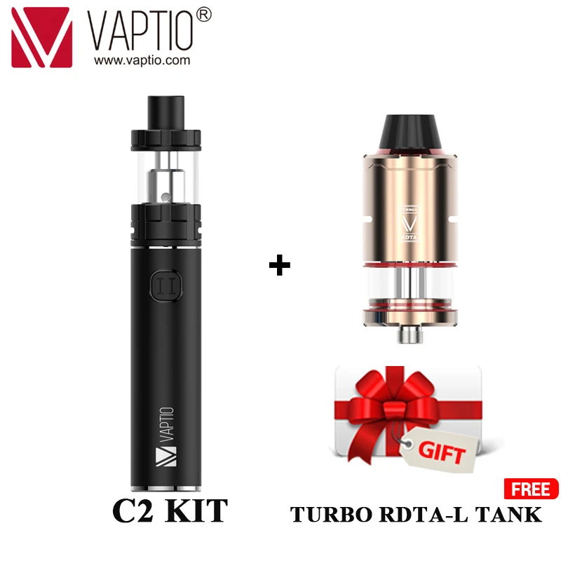 Günstig Geschenk elektronische zigarette 100 W Vaptio Verdampfer C2 Vape pen3000mAh Gebaut in Batterie vape MOD 4,0 ML Top füllung zerstäuber kit