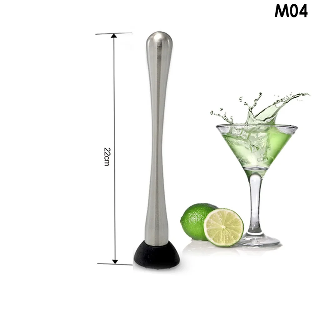Andes Stainless Steel Cocktail Shaker Mojito Muddl... – Grandado - View #12