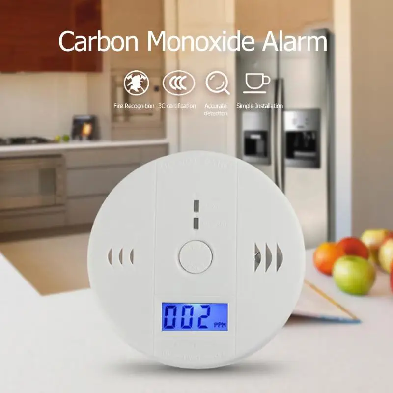 

Sensitive Home Security Wireless Co Detector Poisoning Smoke Gas Sensor Alarming Working Temperature 4-38 Celsius