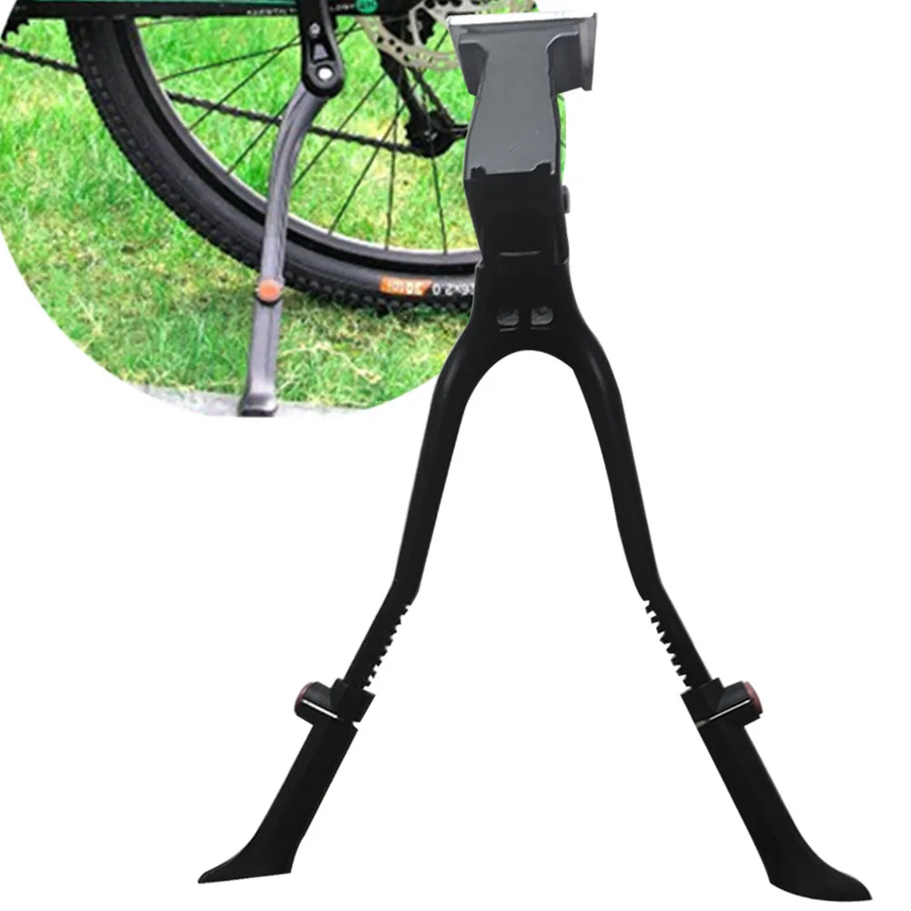 

Cycling Bicycle Parking Rack Center Mount Foot Stand Kickstand Double Leg Quick Adjust Mountain Bike Parts