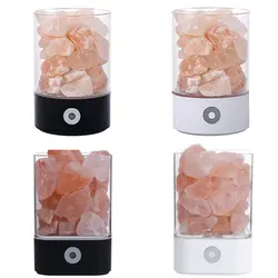 Гималайская кристаллическая соль лампа Красочный USB ночник натуральный отрицательный ионный соль ночник настольная лампа Lamparas украшение