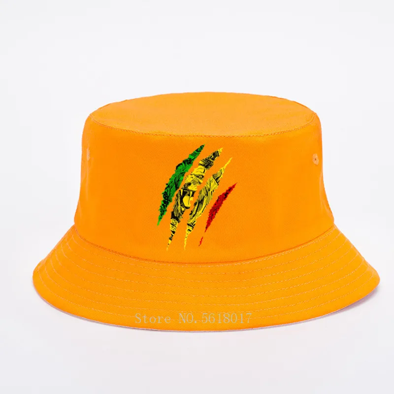 D.ADcustom Rasta Lion Unisex Bucket Hats Baseball Cap Fisherman Cap