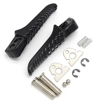 

2 pcs Black Rear Footrests Footpegs Foot pegs For Suzuki GSX-S750 GSXS750 2015-2016/ 2019 SV650 43611-41G00 R 43621-41G00 L
