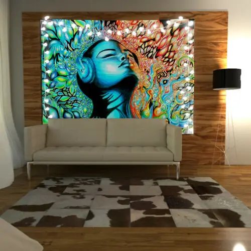 Psychedelic музыкальный гобелен искусство настенные чехлы для диванов