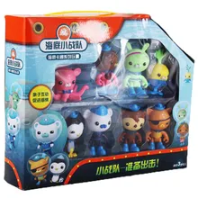 8 sztuk/zestaw Anime Octonauts kapitan Barnacles pcv figurki Peso Shellington Dashi Tweak lalki figurki zabawkowy Model dla dzieci