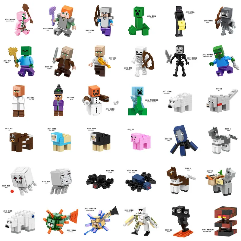 Artículo caliente 2021 nuevo Mi mundo bloque figuritas de muñecas montado minifigura de 4-12 años Compatible de juguete de los niños de bloques de niño JlwjeOJDXMD