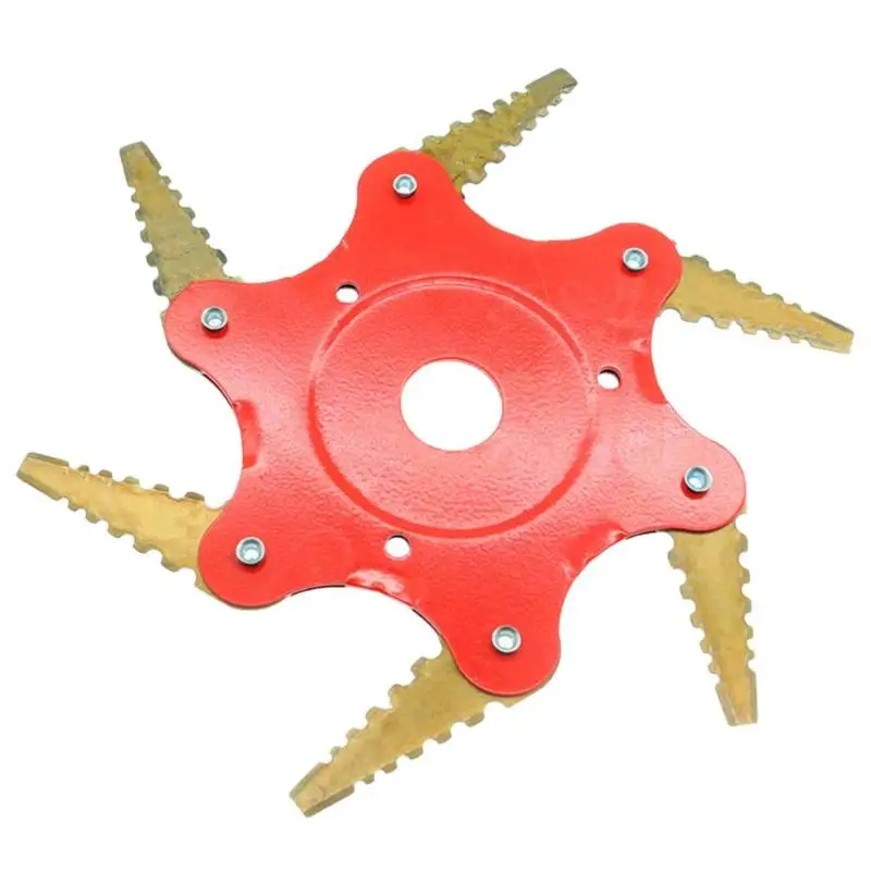 6 т лезвие 65Mn марганцевая сталь кусторез газонокосилка металлические лезвия Триммер головка садовая трава триммер головка для газонокосилки|Ручная газонокосилка|   | АлиЭкспресс