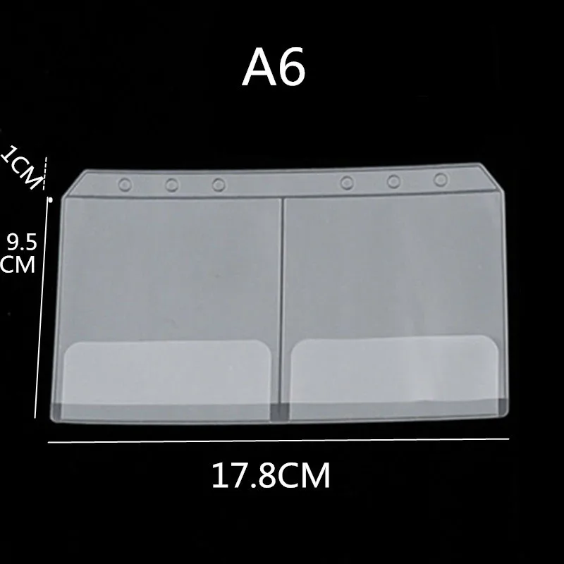 

30PCS A6 PVC Loose-leaf Bag Notebook Card Holder EVA Storage Bag Frosted Card Holder DIY Document Receipt Bag Loose-leaf Refill