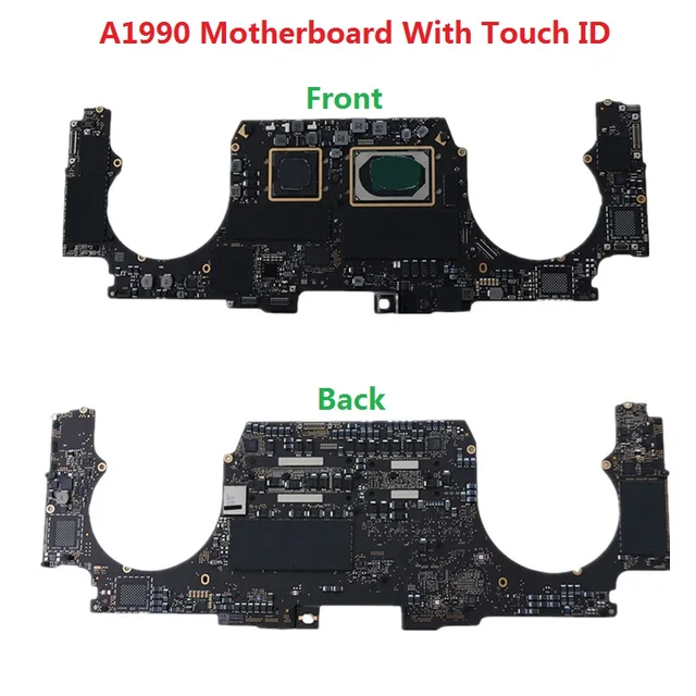 Original A1990 2.2 2.6 Logic Board With Touch ID For MacBook Pro Retina 15