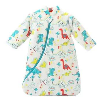 

Unisex Baby Sleepsack Wearable Blanket Cotton Sleeping Bag Long Sleeve Nest Nightgowns Thickened Winter Dinosaur/3.5 Tog M
