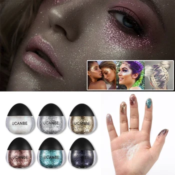

UCANBE 11 Colors Glitter Eyeshadow Shimmer Pigment Powder Body Painting Brighten Eyes Contour Makeup Women Beauty Cosmetic
