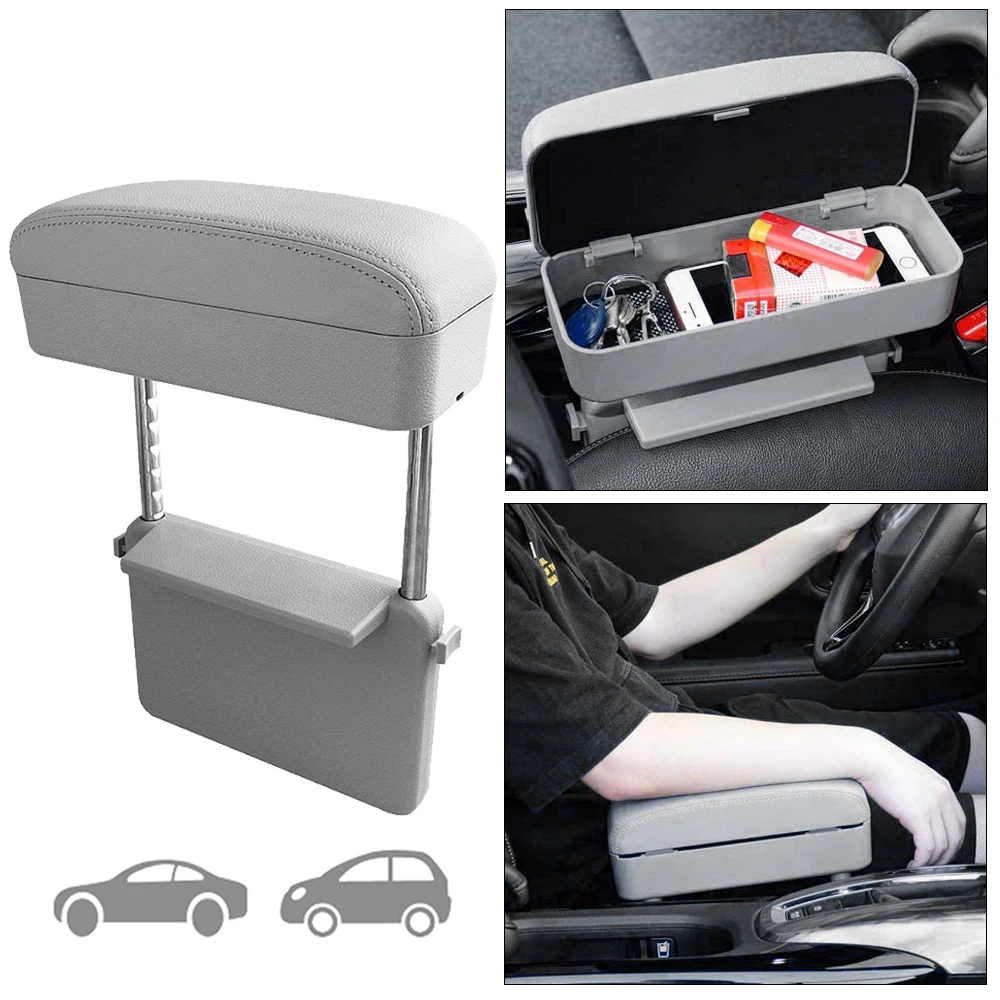 Caja de reposabrazos de cuero PU para coche, apoyabrazos ajustable para Scenic, Koleos, Laguna, Megane, Latitude Logan, Sanddero _ - AliExpress Mobile