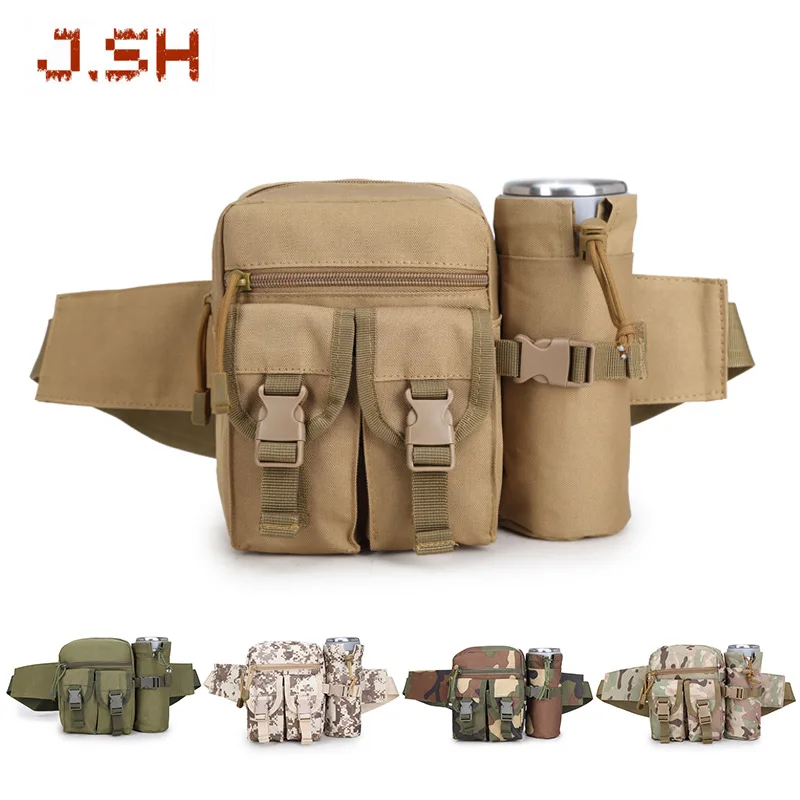 

Tactical multifunctional kettle bag military fan casual outdoor bag men and women sports small bag camouflage travel waist